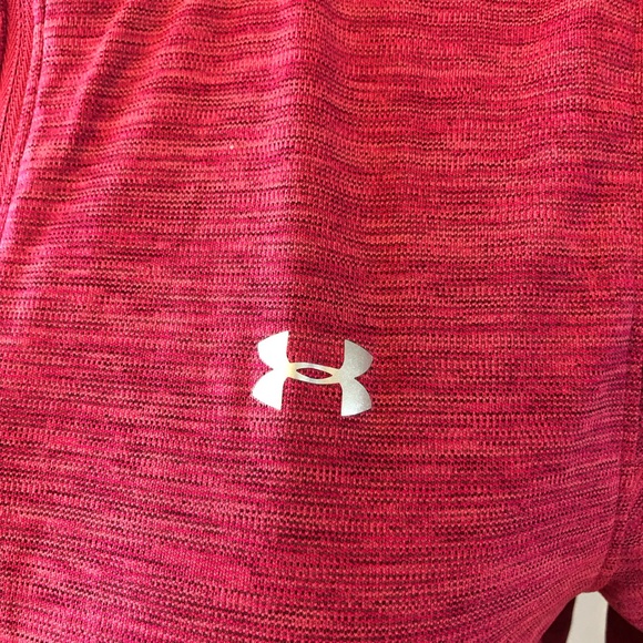 Women's Under Armour Fuchsia Pink 1/4 Zip Long sleeve Pull-over size M - Picture 7 of 11